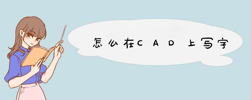怎么在CAD上写字,第1张