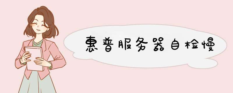 惠普服务器自检慢,第1张