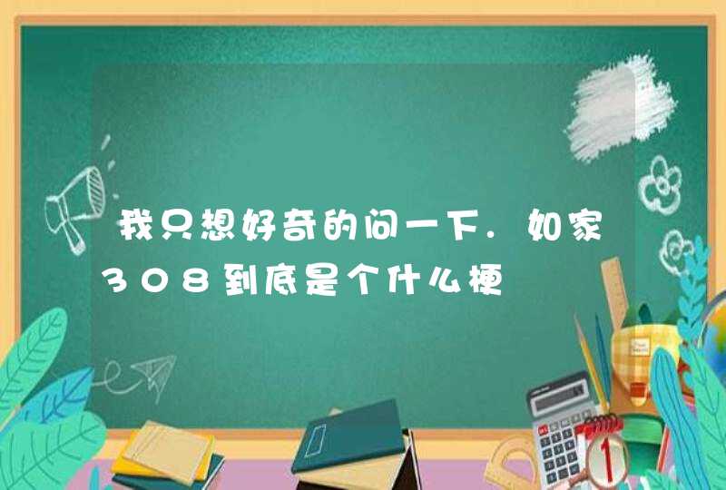 我只想好奇的问一下.如家308到底是个什么梗,第1张