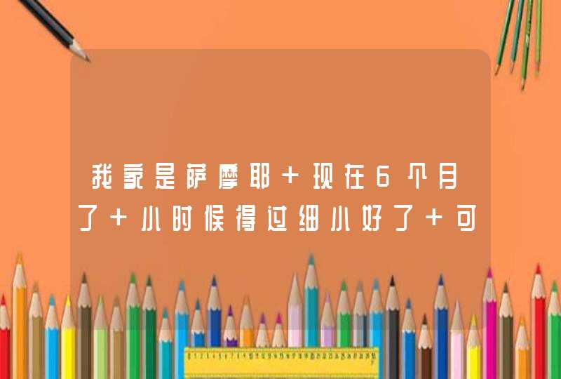 我家是萨摩耶 现在6个月了 小时候得过细小好了 可肠胃一直就不怎么样 怎么才能调理好她的肠,第1张