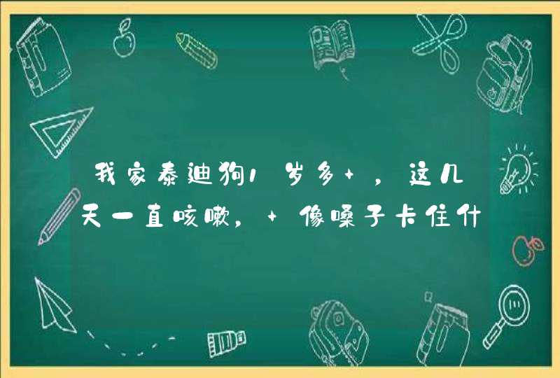 我家泰迪狗1岁多 ，这几天一直咳嗽， 像嗓子卡住什么东西一样，,第1张