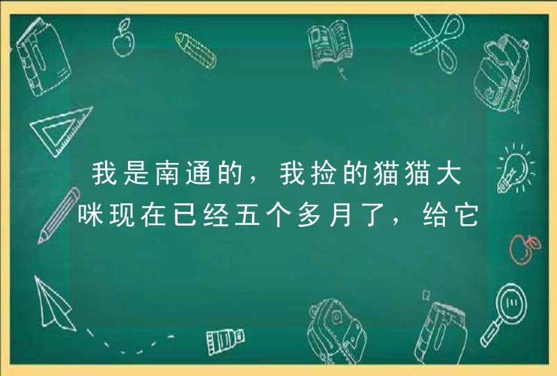 我是南通的，我捡的猫猫大咪现在已经五个多月了，给它做绝育的话，费用多少呢？南通哪家宠物医院比较好,第1张