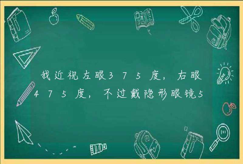 我近视左眼375度,右眼475度,不过戴隐形眼镜56年了,能做激光手术吗?需要多少钱?,第1张