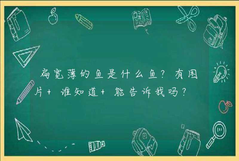 扁宽薄的鱼是什么鱼?有图片 谁知道 能告诉我吗？,第1张