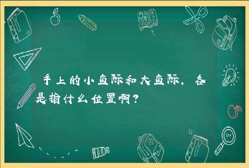 手上的小鱼际和大鱼际,各是指什么位置啊?,第1张