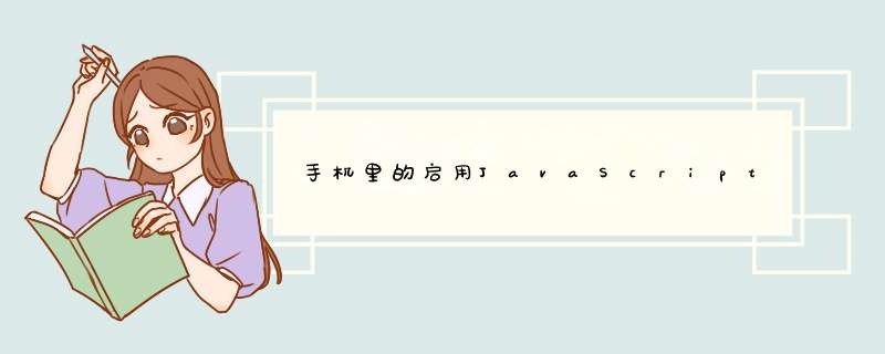手机里的启用JavaScript是什么意思,不启用会怎样,第1张 手机里的启用JavaScript是什么意思,不启用会怎样,第1张
