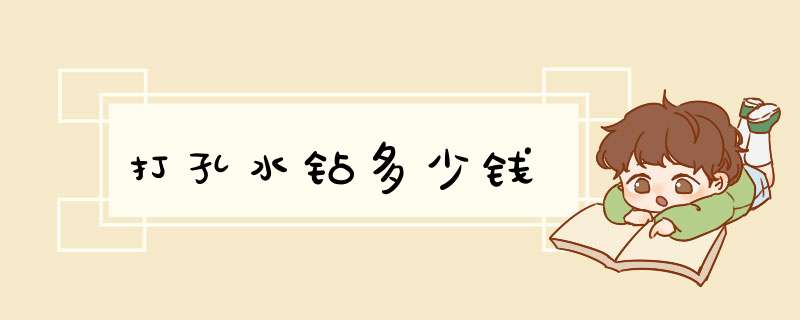 打孔水钻多少钱,第1张