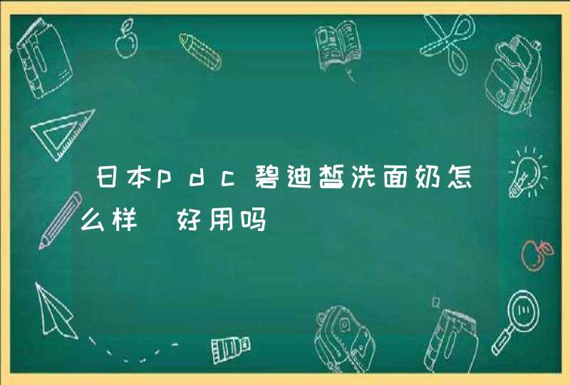 日本pdc碧迪皙洗面奶怎么样_好用吗,第1张