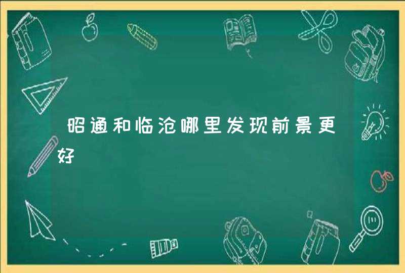 昭通和临沧哪里发现前景更好,第1张