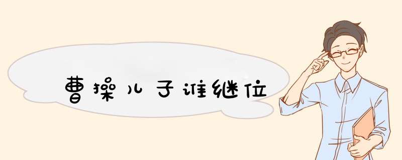 曹 *** 儿子谁继位,第1张