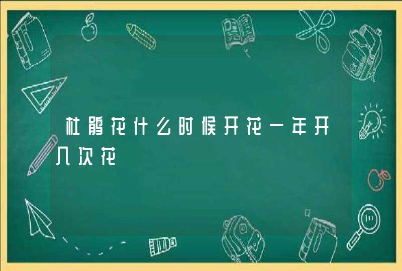 杜鹃花什么时候开花一年开几次花,第1张