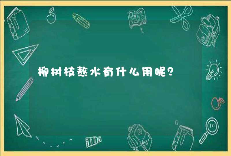 柳树枝熬水有什么用呢？,第1张