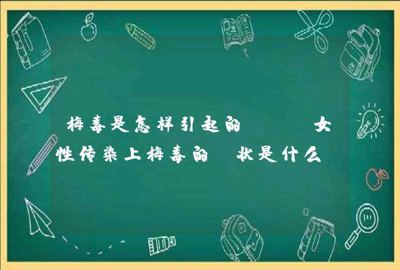 梅毒是怎样引起的.? 女性传染上梅毒的症状是什么?,第1张