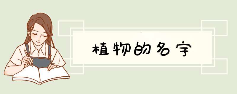 植物的名字,第1张
