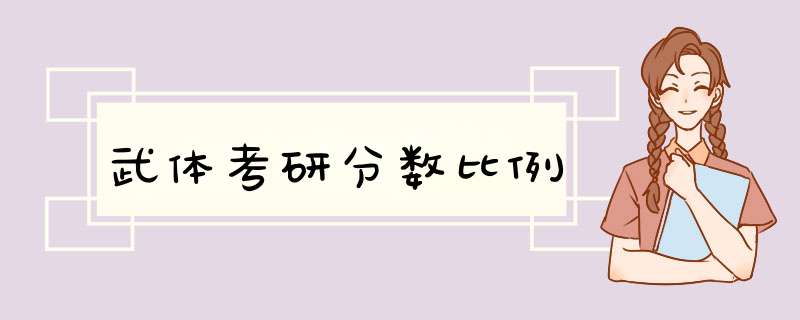 武体考研分数比例,第1张