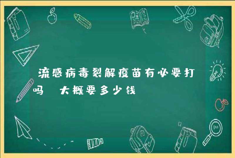 流感病毒裂解疫苗有必要打吗?大概要多少钱？,第1张