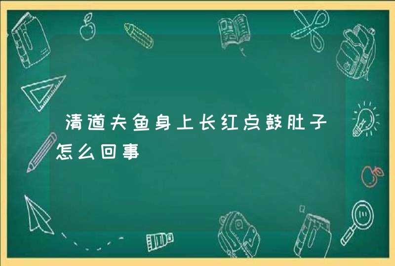 清道夫鱼身上长红点鼓肚子怎么回事,第1张