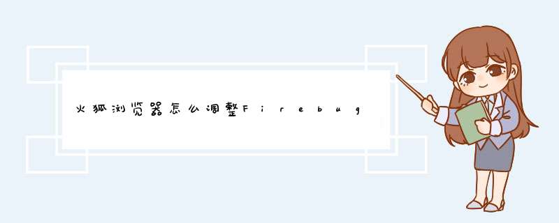 火狐浏览器怎么调整Firebug字体大小?,第1张