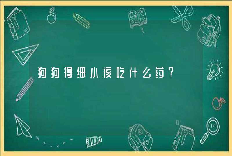 狗狗得细小该吃什么药？,第1张