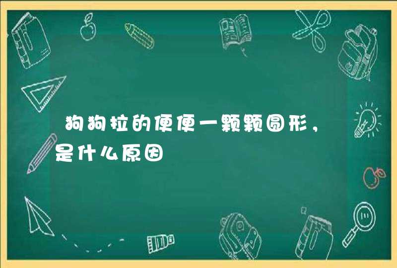 狗狗拉的便便一颗颗圆形，是什么原因,第1张