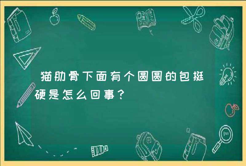 猫肋骨下面有个圆圆的包挺硬是怎么回事？,第1张