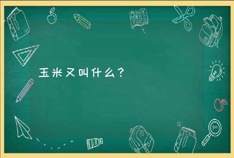 玉米又叫什么？,第1张