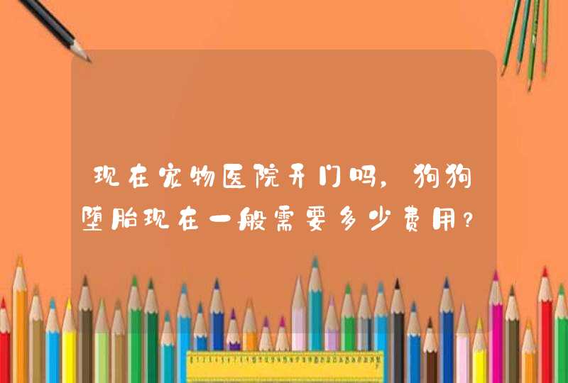 现在宠物医院开门吗，狗狗堕胎现在一般需要多少费用？,第1张