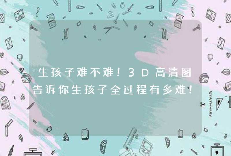 生孩子难不难！3D高清图告诉你生孩子全过程有多难！,第1张