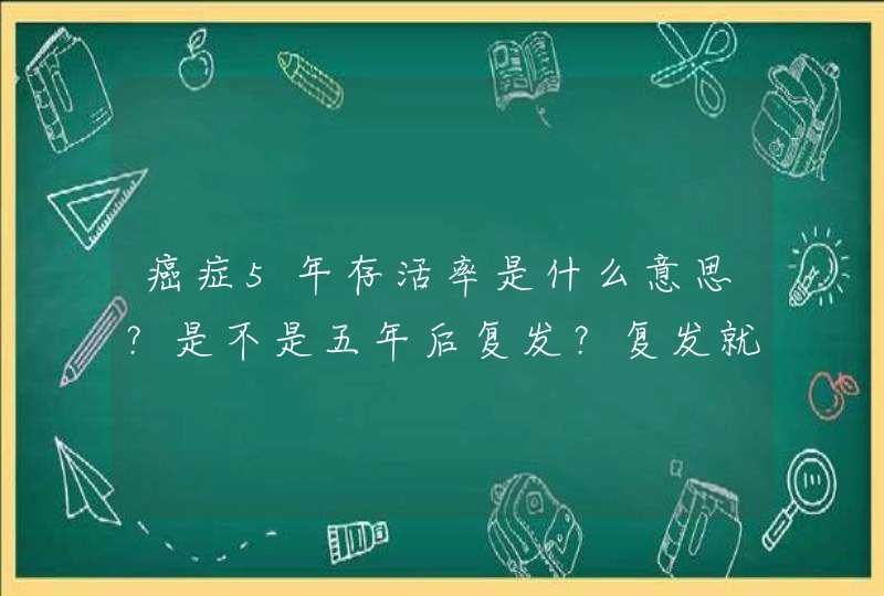 癌症5年存活率是什么意思？是不是五年后复发？复发就一定死吗？,第1张