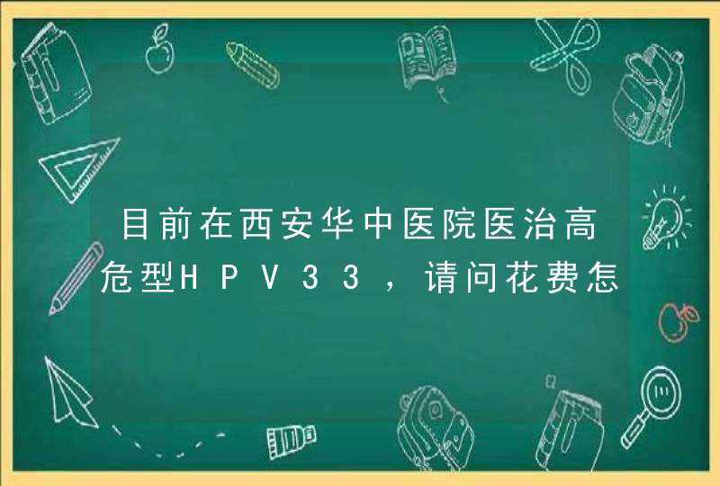 目前在西安华中医院医治高危型HPV33，请问花费怎样？,第1张