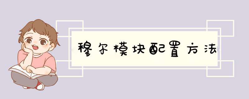 穆尔模块配置方法,第1张