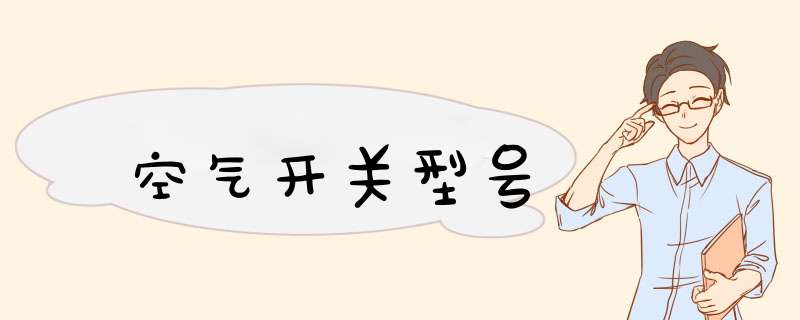 空气开关型号,第1张