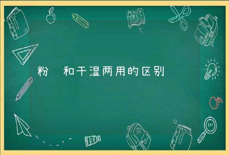 粉饼和干湿两用的区别,第1张