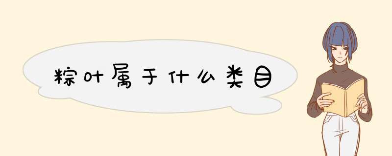 粽叶属于什么类目,第1张