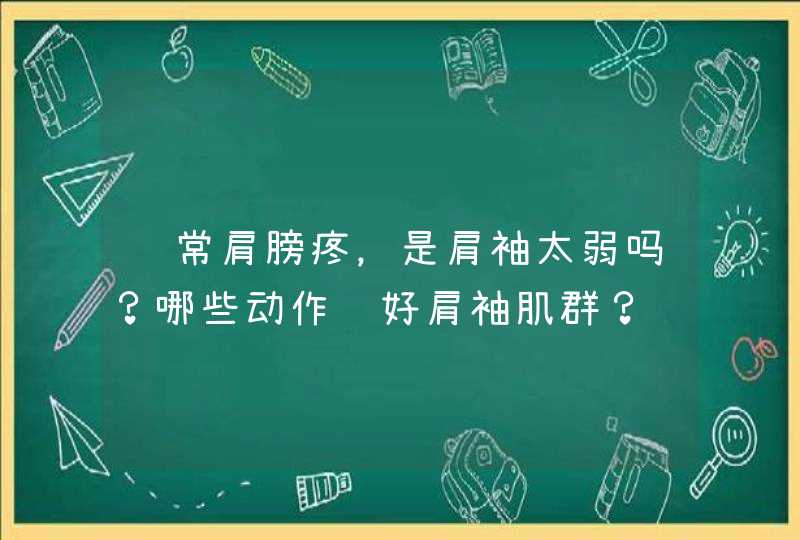 经常肩膀疼，是肩袖太弱吗？哪些动作练好肩袖肌群？,第1张