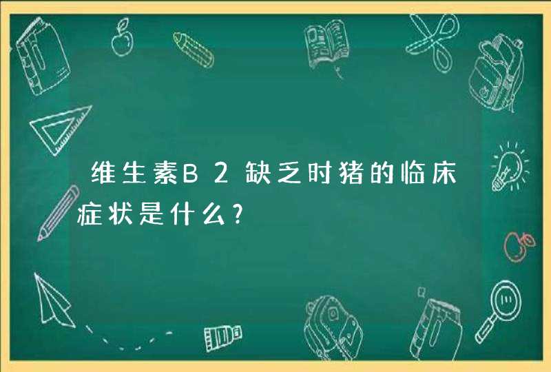 维生素B2缺乏时猪的临床症状是什么？,第1张