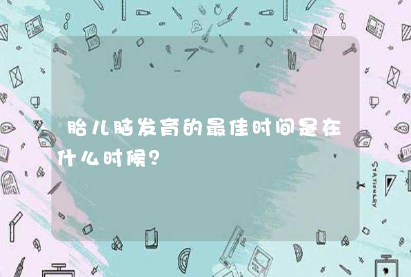 胎儿脑发育的最佳时间是在什么时候？,第1张