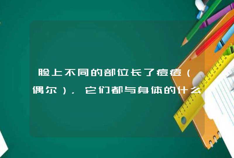 脸上不同的部位长了痘痘（偶尔），它们都与身体的什么器官想对应呢？,第1张