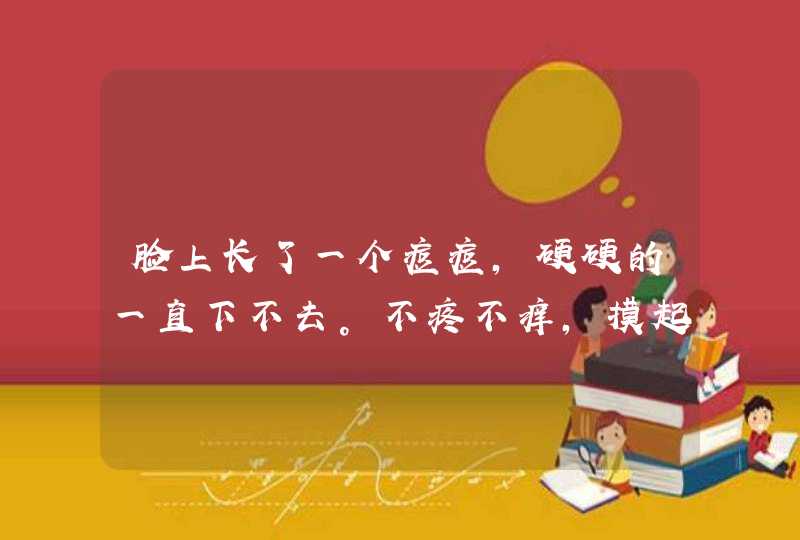 脸上长了一个痘痘，硬硬的一直下不去。不疼不痒，摸起来能感觉到里面有硬块（不是青春痘）,第1张