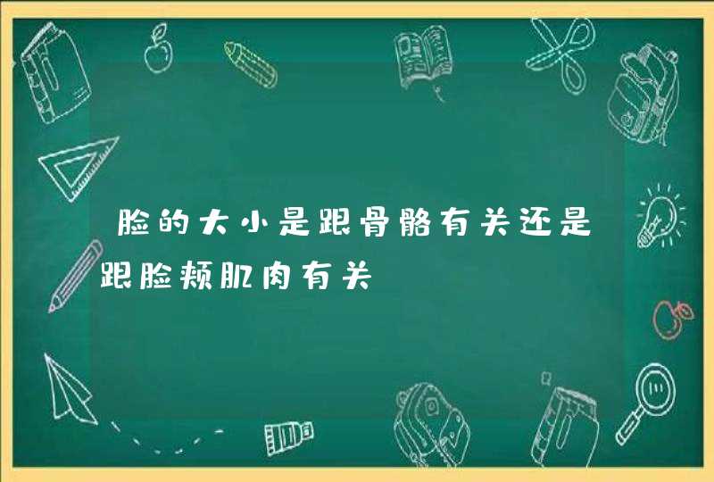 脸的大小是跟骨骼有关还是跟脸颊肌肉有关,第1张