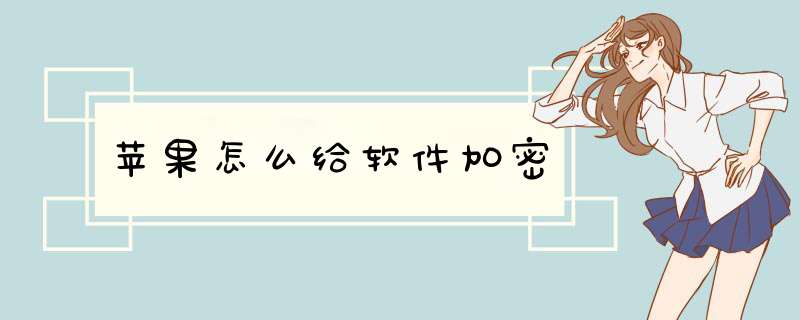 苹果怎么给软件加密,第1张