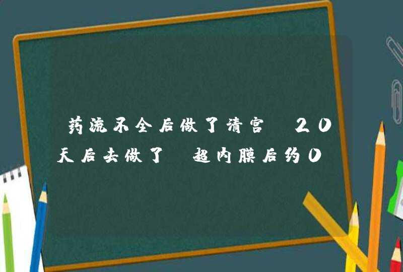 药流不全后做了清宫，20天后去做了b超内膜后约0.3cm,怎样做对子宫内膜厚度恢复有帮助？,第1张