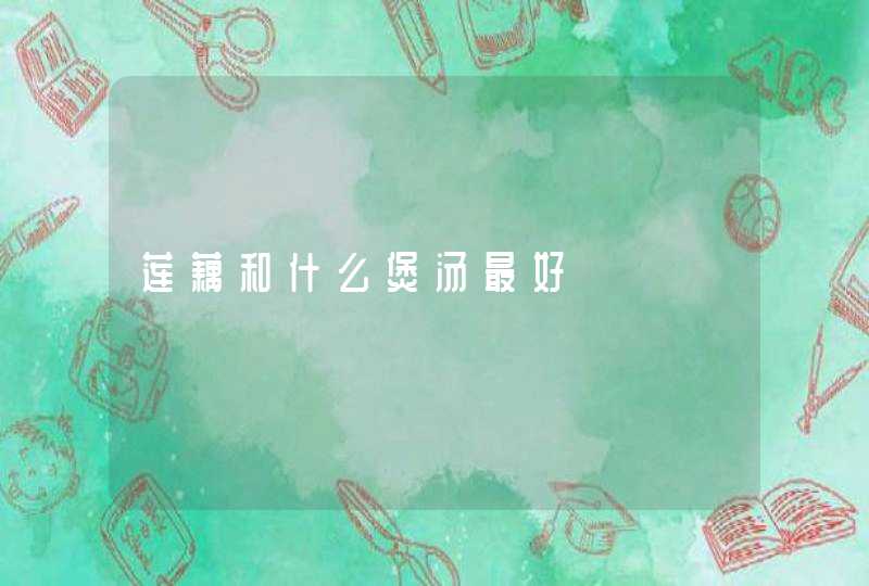 莲藕和什么煲汤最好,第1张