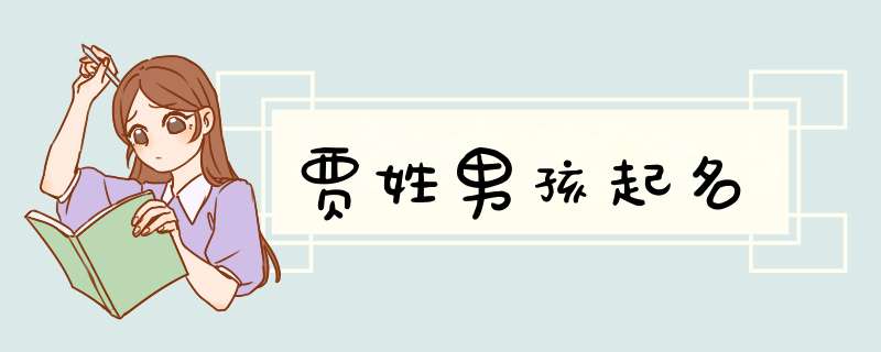 贾姓男孩起名,第1张