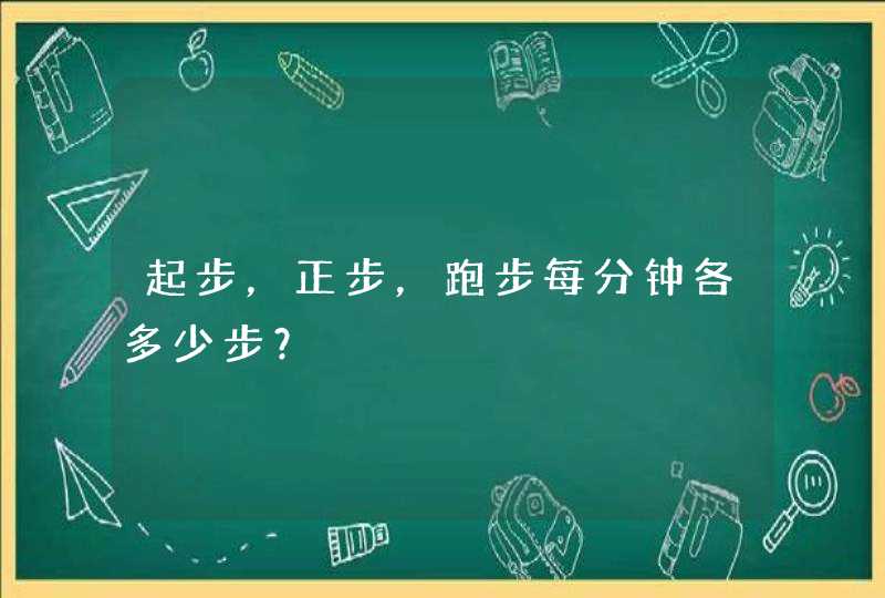 起步，正步，跑步每分钟各多少步？,第1张