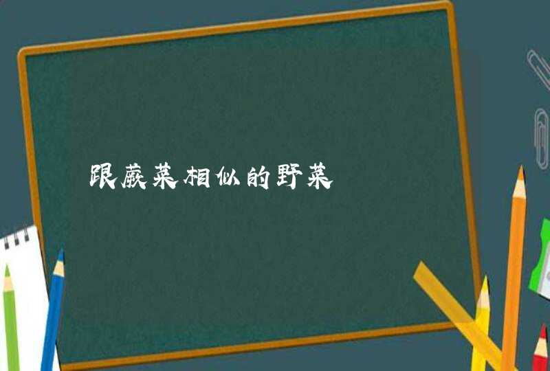 跟蕨菜相似的野菜,第1张