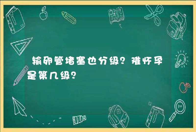 输卵管堵塞也分级？难怀孕是第几级？,第1张