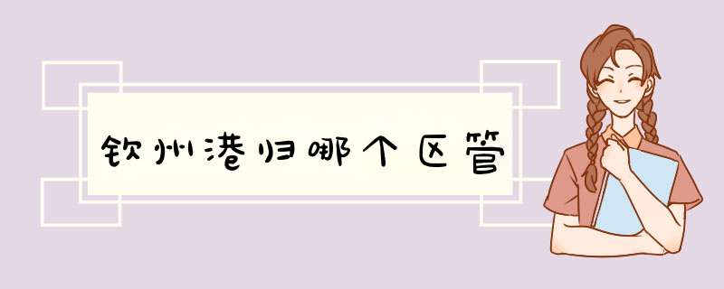 钦州港归哪个区管,第1张