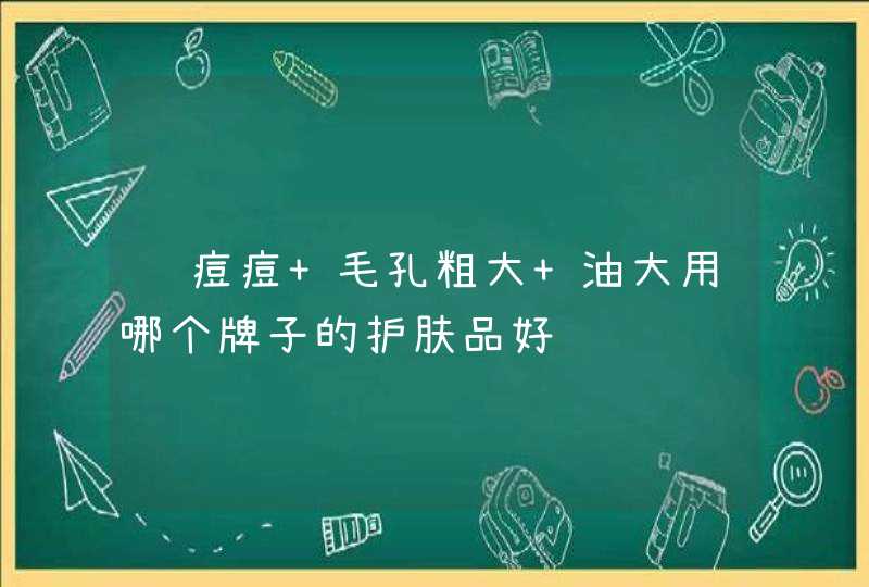 长痘痘 毛孔粗大 油大用哪个牌子的护肤品好,第1张