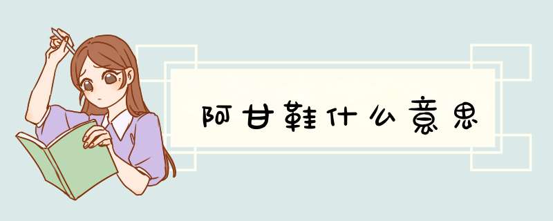 阿甘鞋什么意思,第1张